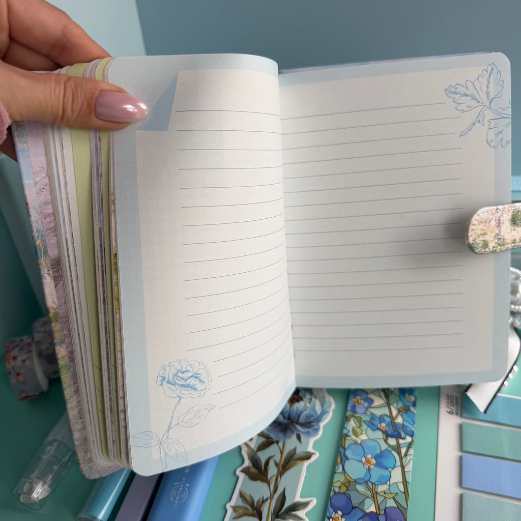 MONET BLUE BLOOM | BLUE ART STATIONERY BUNDLE | IMPRESSIONIST INSPIRED