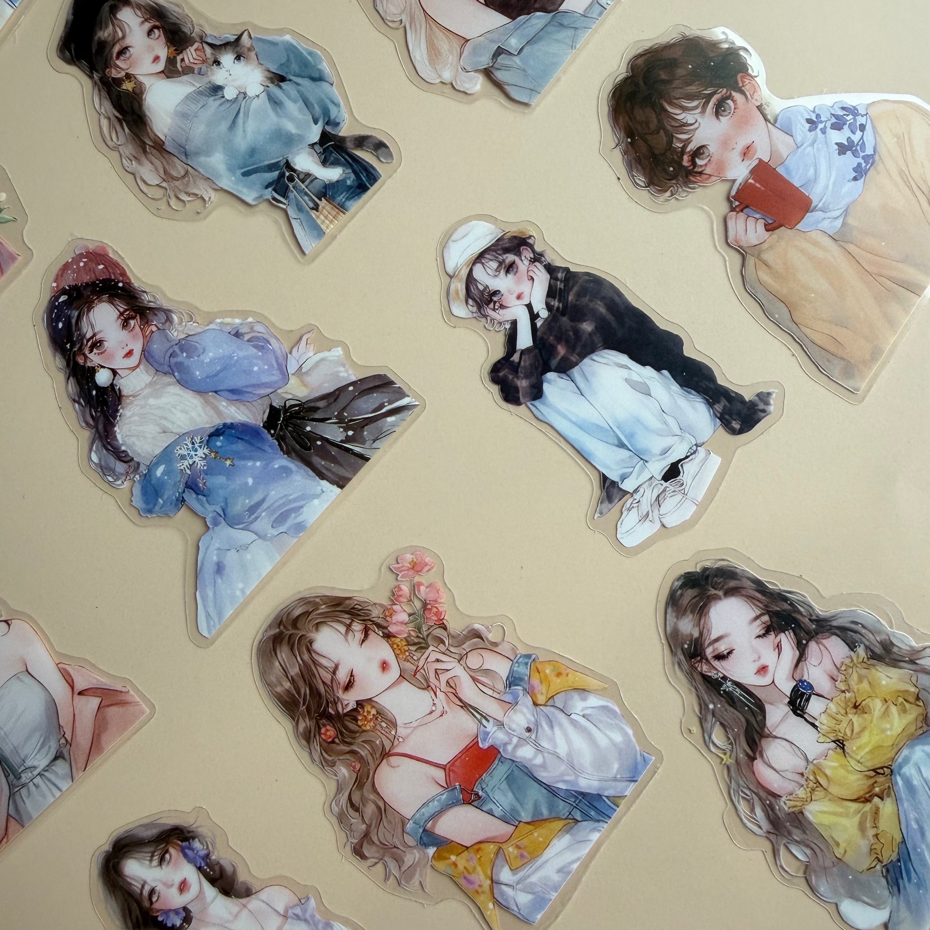 MEMORIES OF LATE SUMMER | AESTHETIC JOURNAL STICKERS – 100 PCS