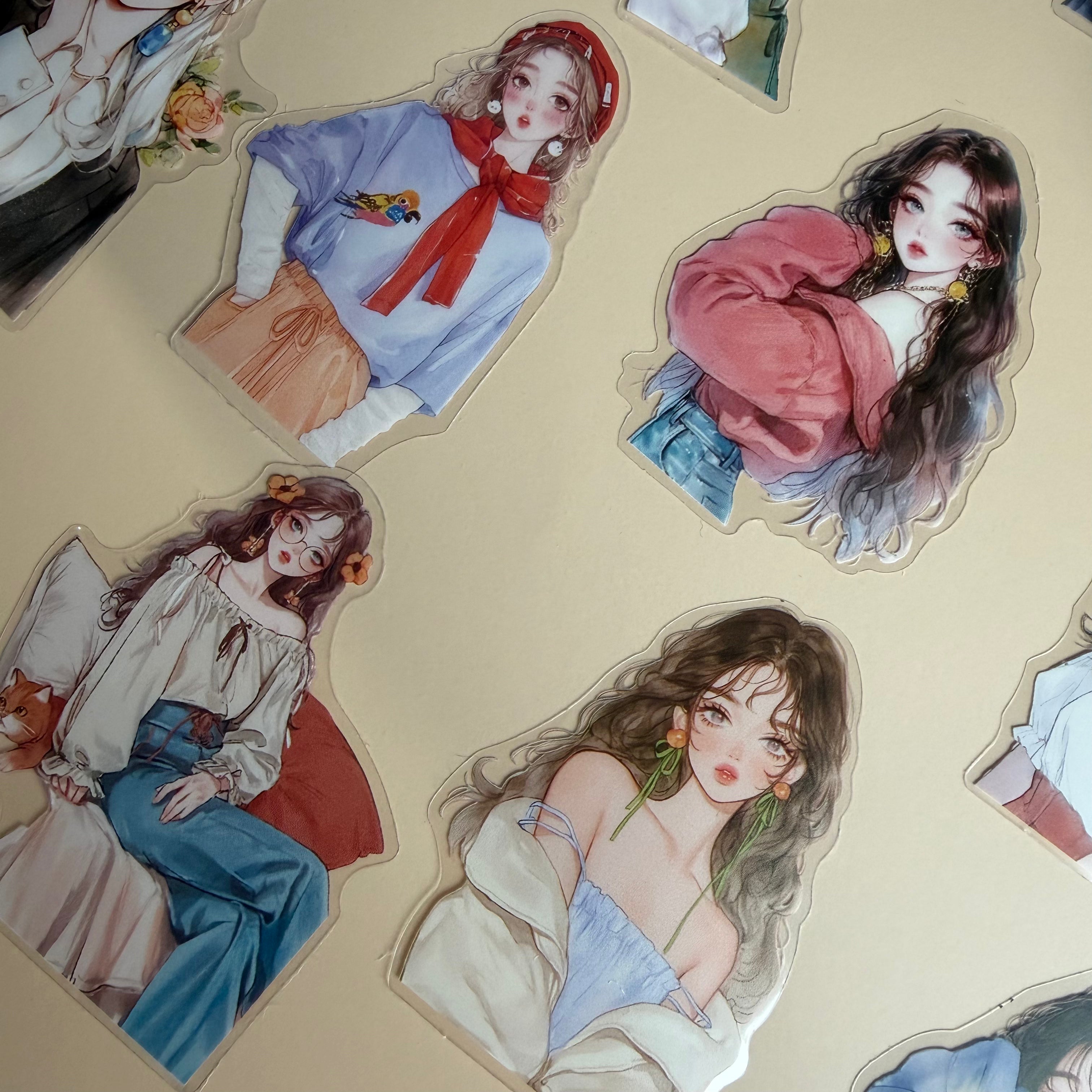 MEMORIES OF LATE SUMMER | AESTHETIC JOURNAL STICKERS – 100 PCS