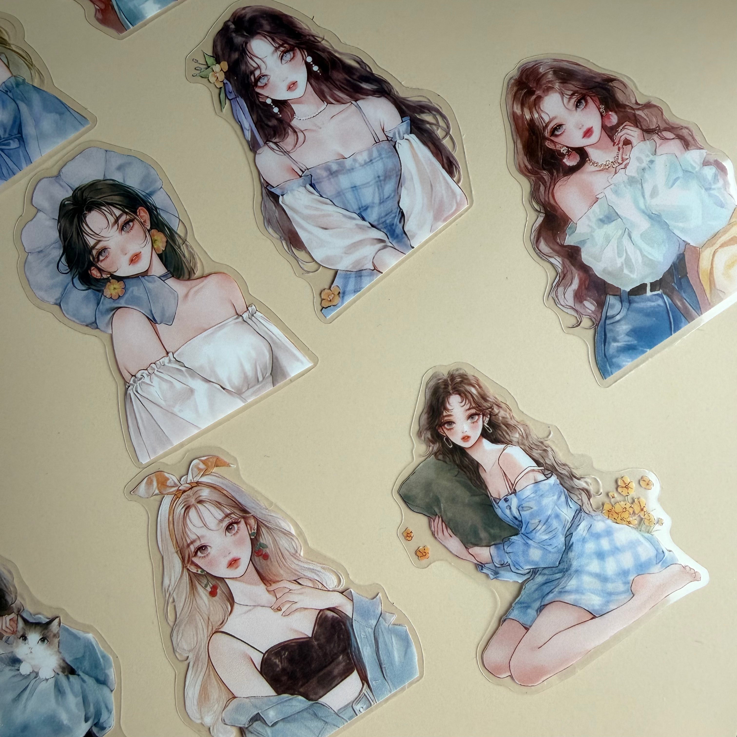 MEMORIES OF LATE SUMMER | AESTHETIC JOURNAL STICKERS – 100 PCS